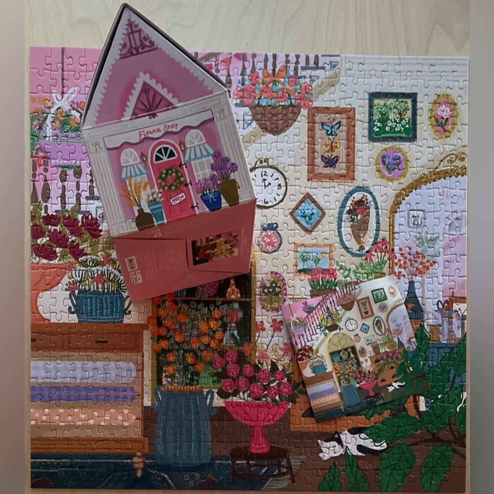 Galison “Flower Shop” 500 piece puzzle - Picture 3 of 4